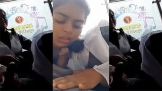 Teen Student Deep Blowjob In School Bus – Indian Group Sex